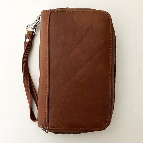 Genuine Leather Wristlet - Picture 1 of 4